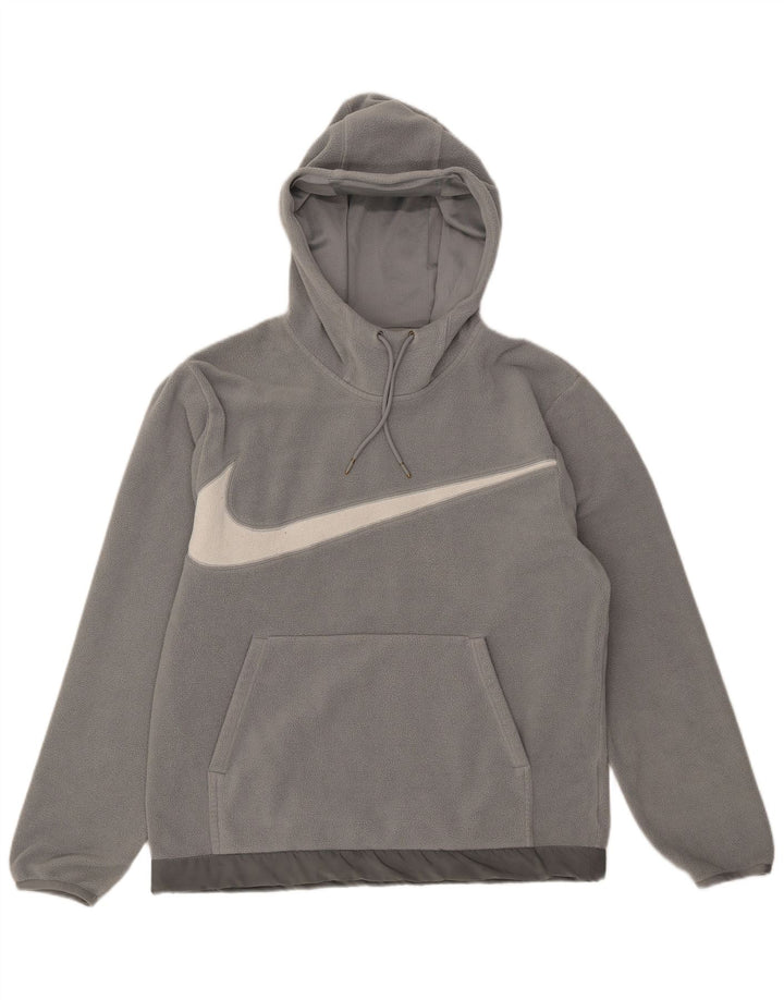 Nike muški vuneni džemper s kapuljačom srednje sive boje od poliestera