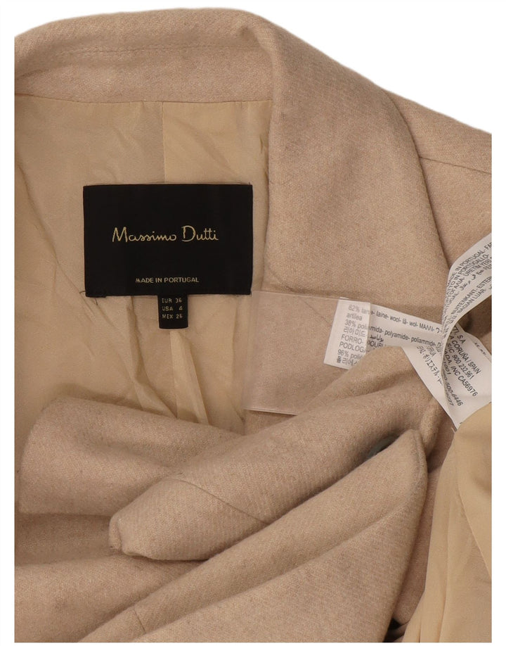 Massimo Dutti ženski sako sa 1 gumbom EU 36 XS bež vuneni