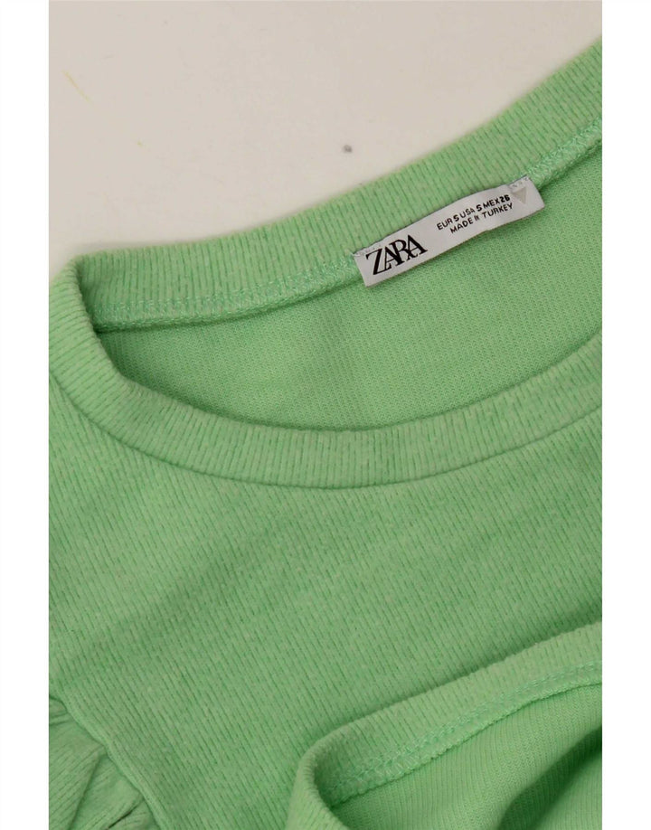 Zara ženski kratki top UK 10 Small Green