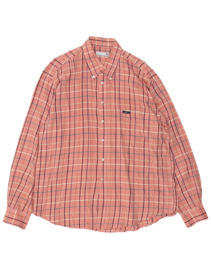 Sergio Tacchini muška košulja 2XL pamuk u ružičastom karu