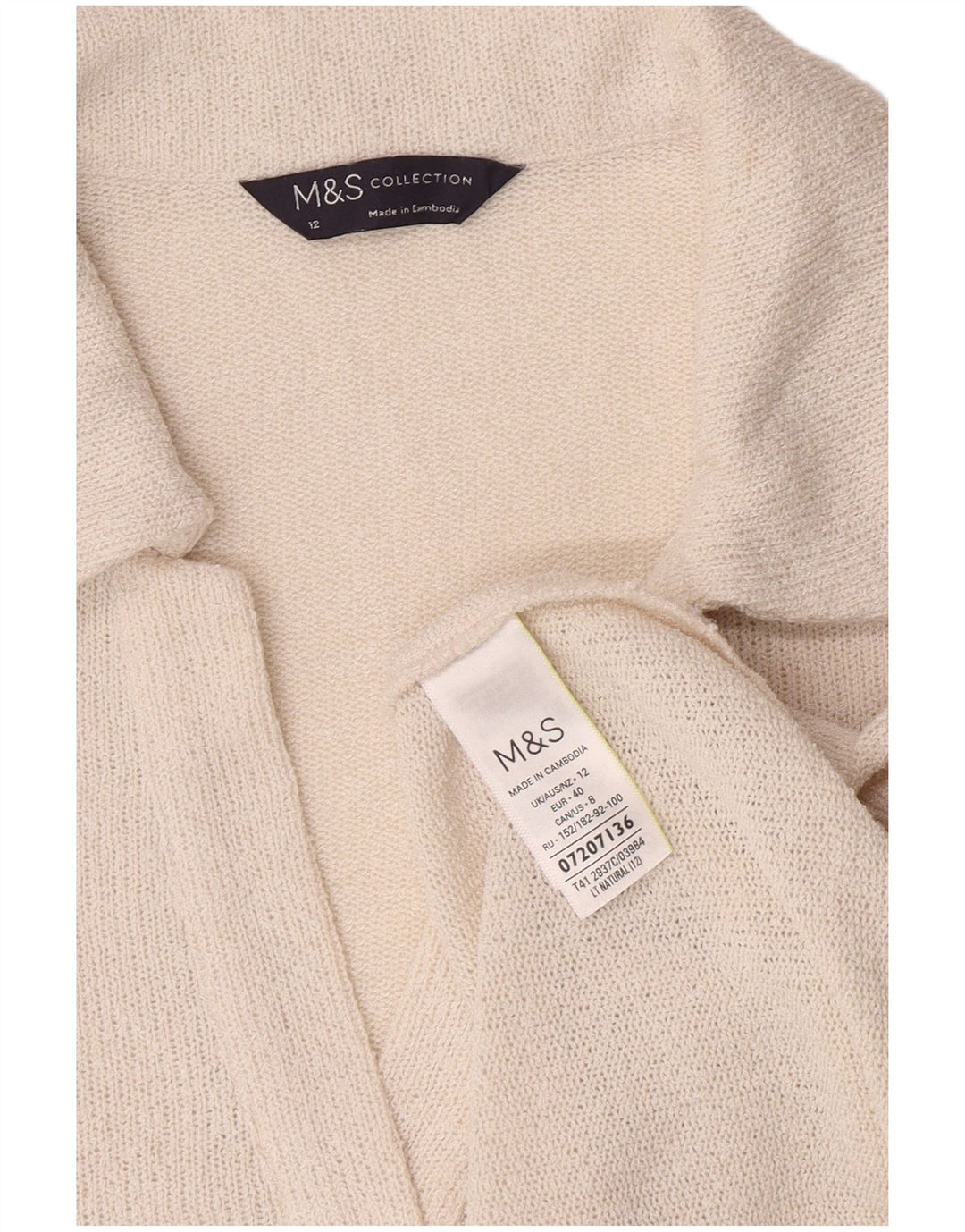 Marks & Spencer ženska polo majica UK 12 srednji bijeli poliester