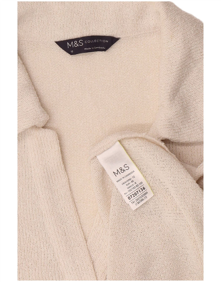 Marks & Spencer ženska polo majica UK 12 srednji bijeli poliester