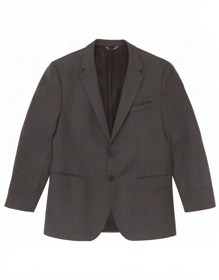 Hugo Boss muška jakna s 2 gumba EU 52 XL siva djevičanska vuna