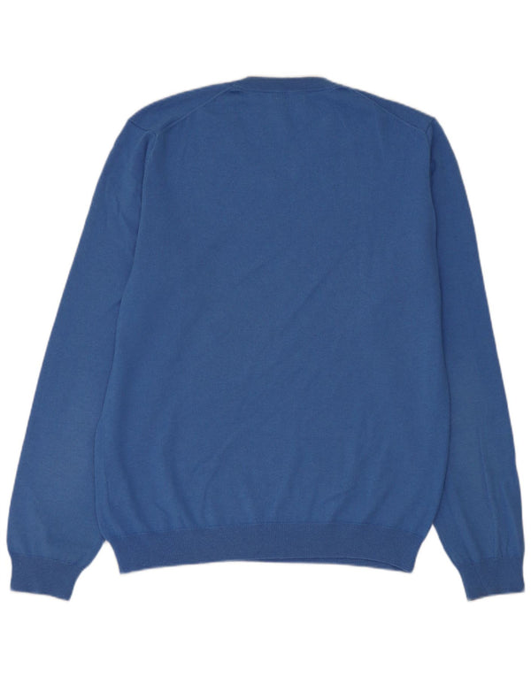 Sun68 Ženski džemper s V-izrezom UK 18 XL Plava merino vuna
