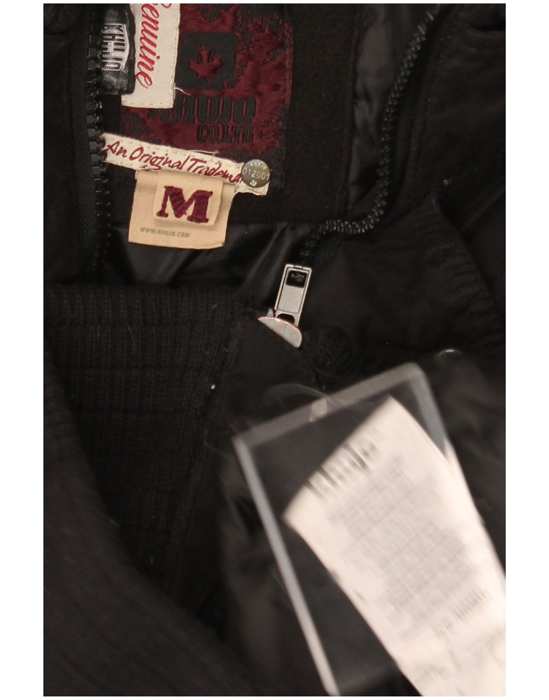 KHUJO ženska jakna parka s kapuljačom UK 12 srednji crni poliester