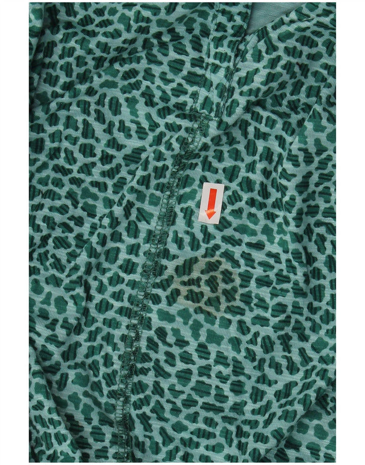 L.L.BEAN Ženska majica s 3/4 rukavima UK 22 3XL Zeleni životinjski print