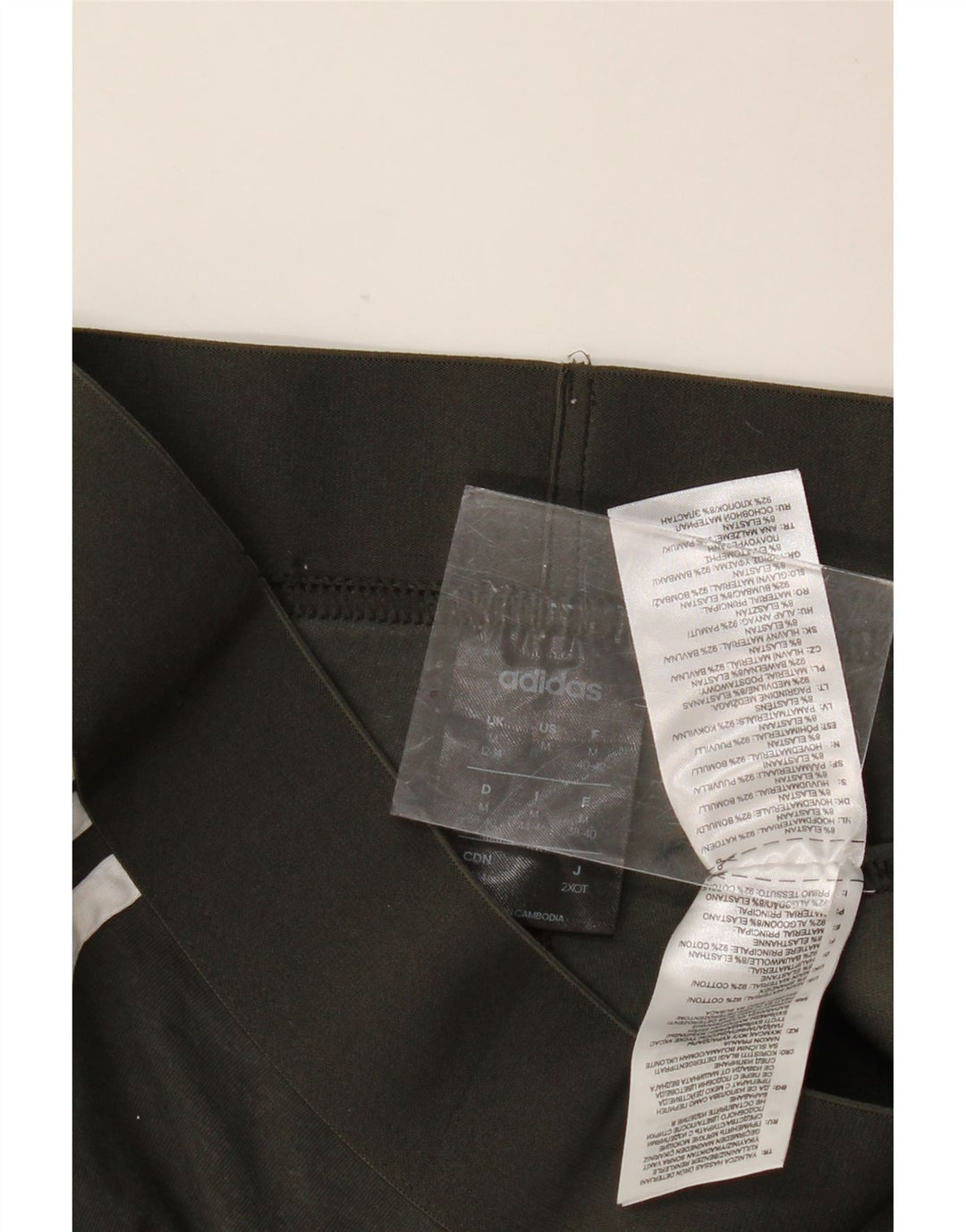 Adidas ženske tajice UK 12/14, srednji kaki pamuk