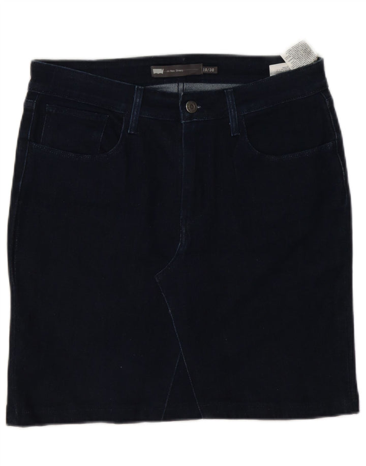Levi's ženska traper suknja W30 srednje tamnoplavi pamuk