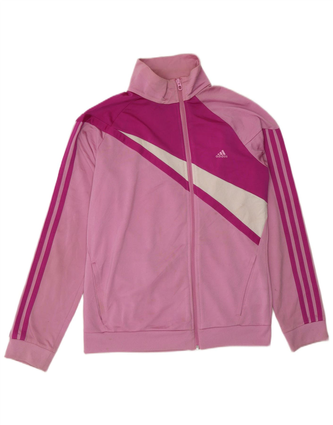Adidas ženska gornja jakna trenirke UK 12/14 srednje ružičaste boje