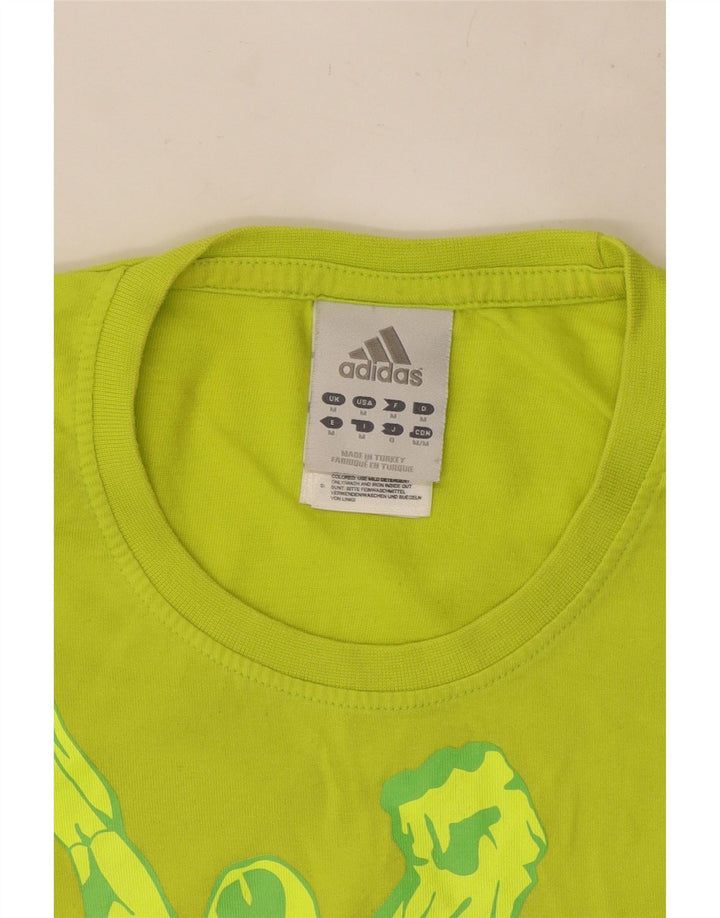 Adidas muška majica s grafičkim motivima, srednji zeleni pamuk