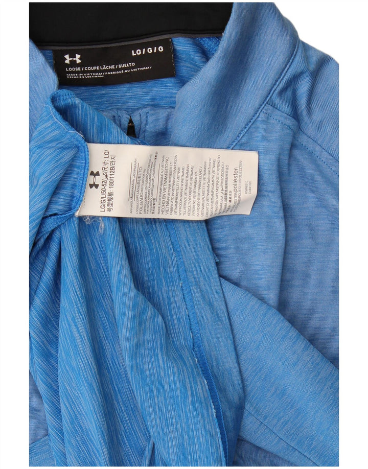 Under Armour muška majica s izrezom i trenirkom, veliki plavi poliester