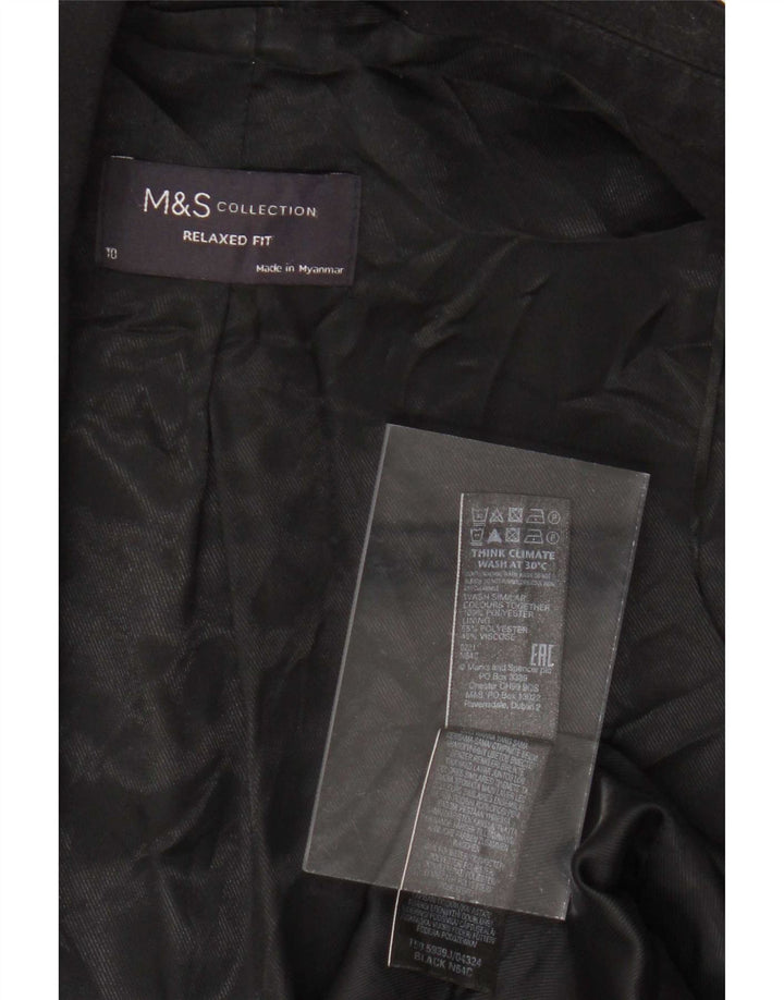 Marks & Spencer ženska jakna opuštenog kroja UK 10 Mala crna