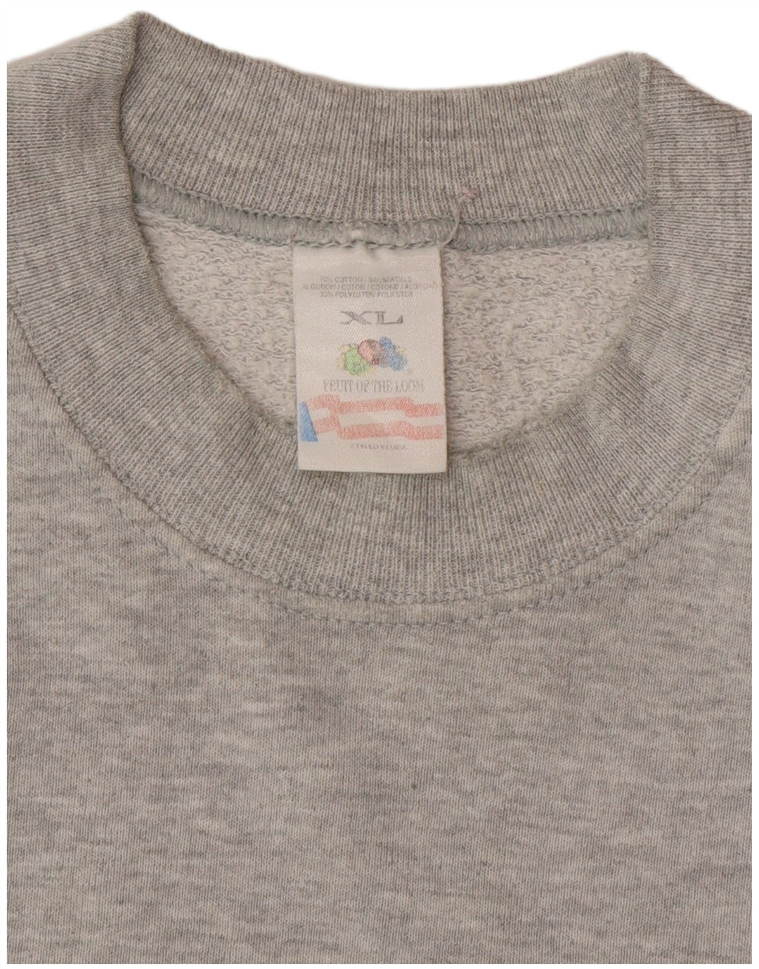 Vintage muški džemper XL sivi pamuk
