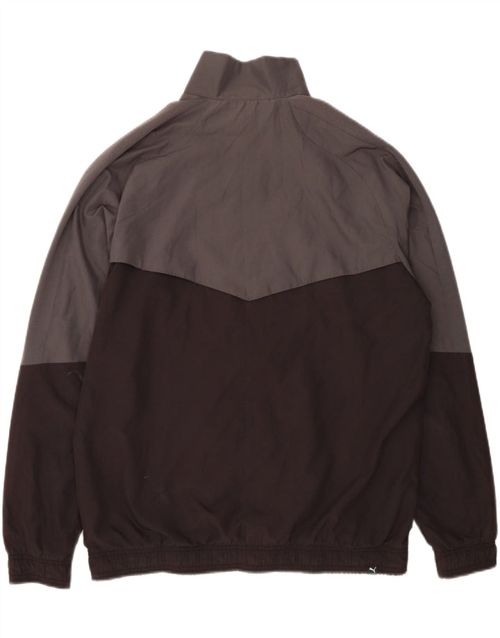 PUMA Mens Tracksuit Top Jacket Large Black Colourblock Polyester Vintage Puma and Second-Hand Puma from Messina Hembry 