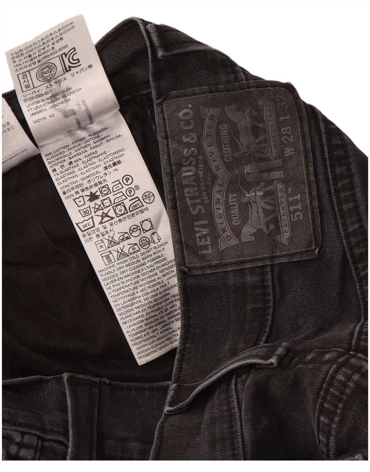 Levi's ženske 511 uske traperice W28 L32 sivi pamuk