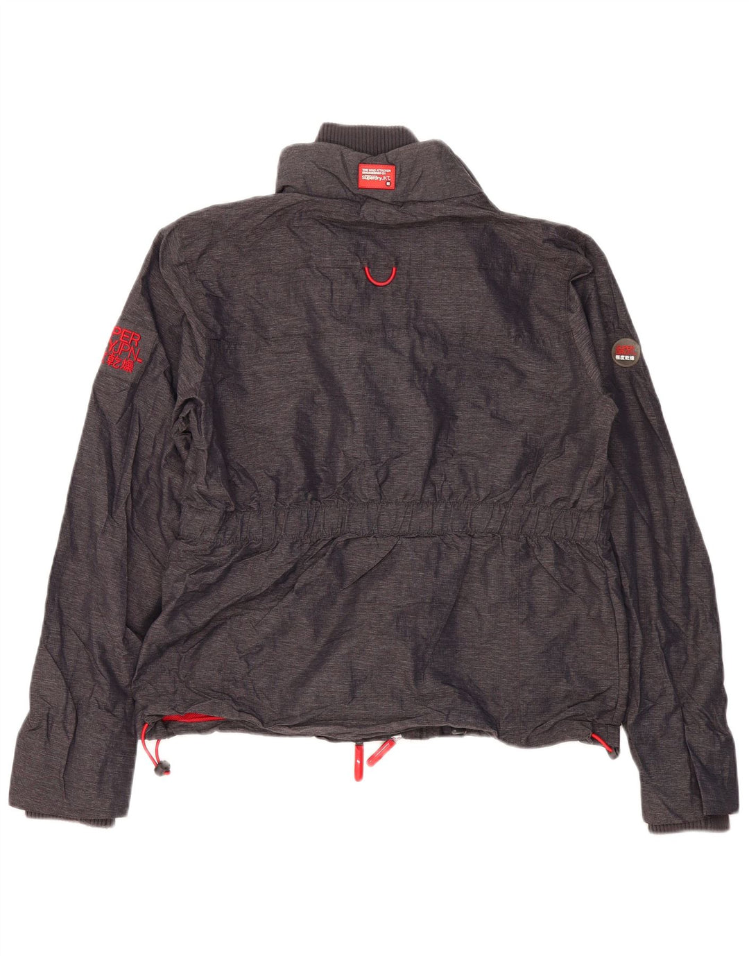 SUPERDRY ženska jakna vjetrovka UK 18 XL sivi poliester