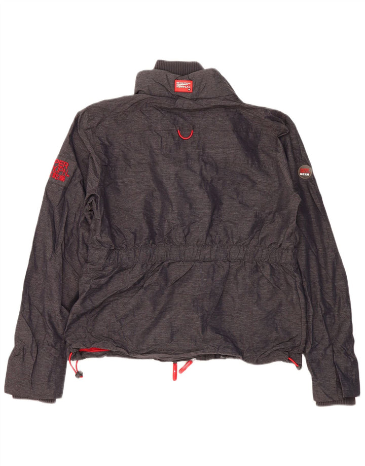SUPERDRY ženska jakna vjetrovka UK 18 XL sivi poliester