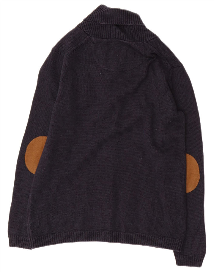 MASSIMO DUTTI Džemper s kardiganom za dječake 11-12 godina, tamnoplavi pamuk