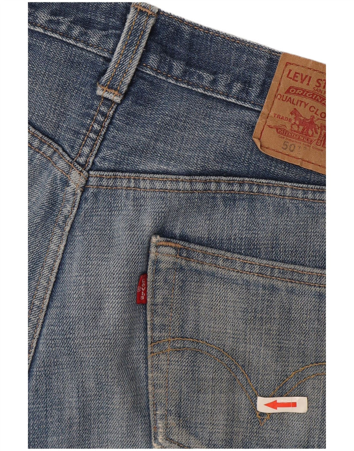 Levi's ženske kratke hlače od trapera 501, W30, srednje plavi pamuk