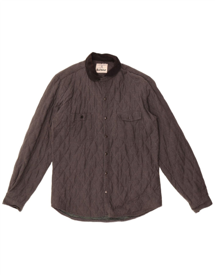 Barbour muška prošivena jakna UK 38 srednje sivi pamuk