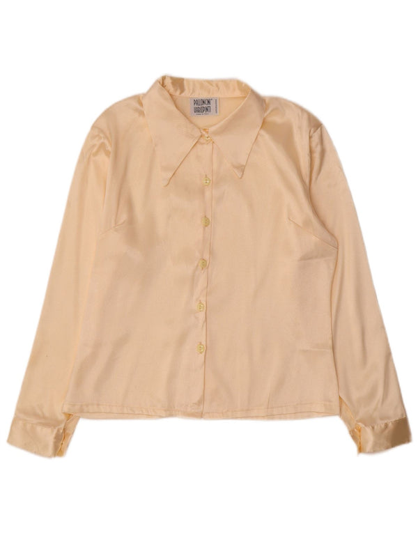 Vintage ženska košulja bluza UK 14 srednje bež