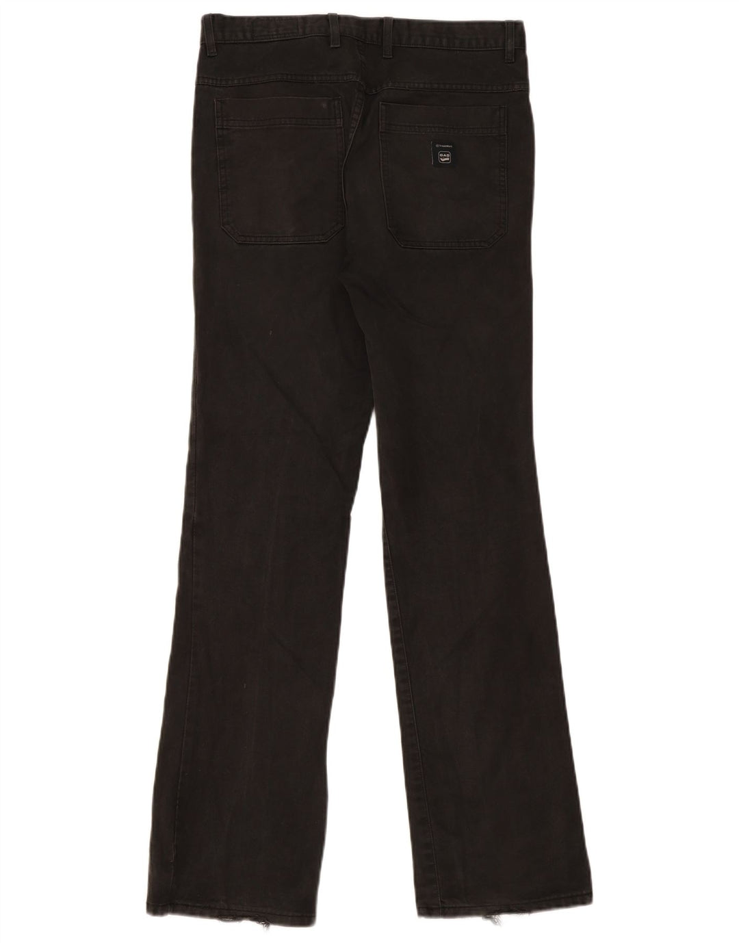 Gas muške ležerne hlače s bootcut W31 L32 crne
