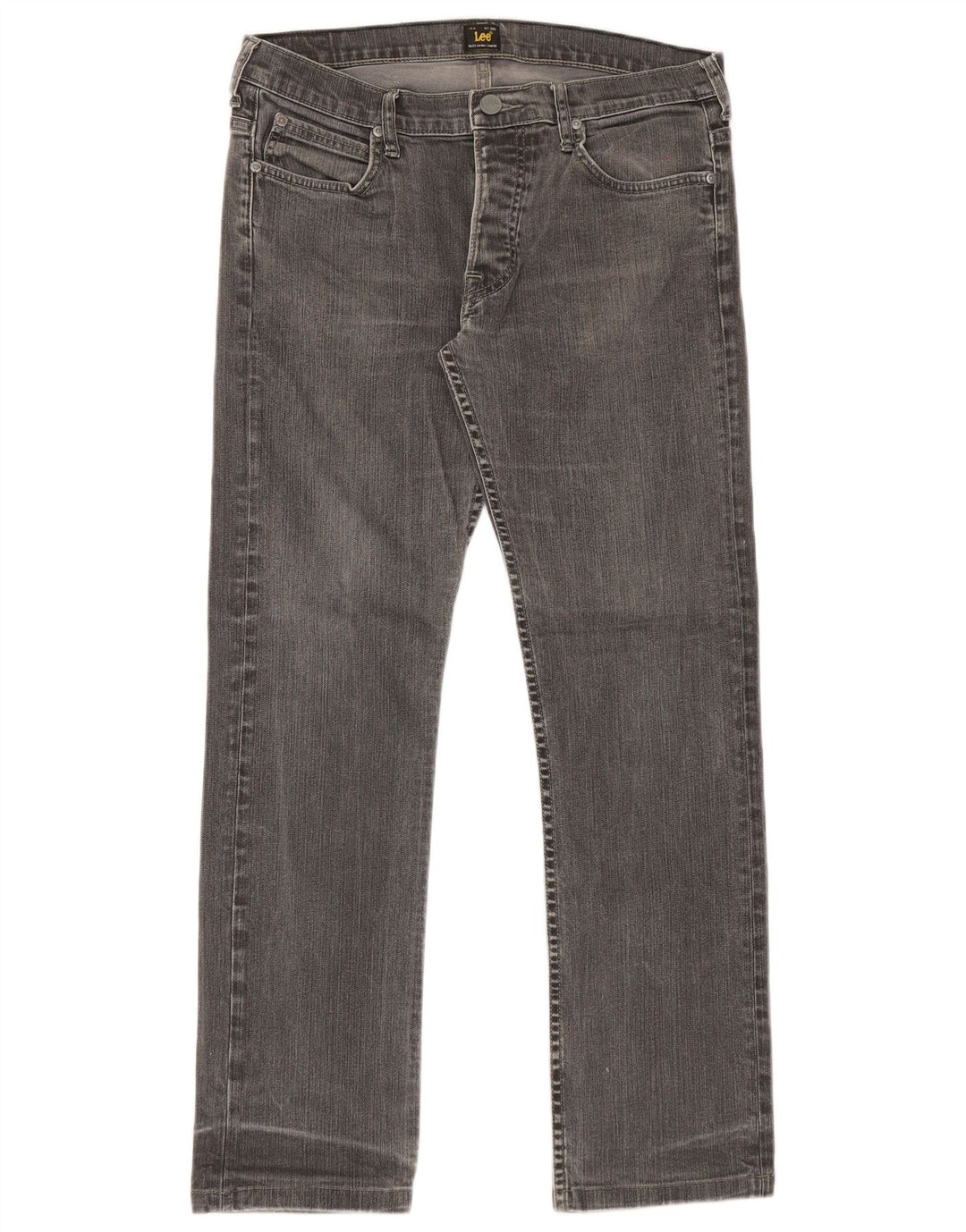Lee Mens Powell Straight Jeans W34 L30 Sivi pamuk