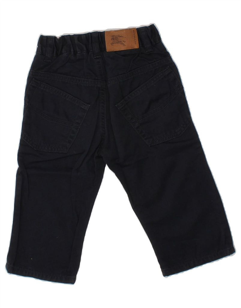 BURBERRY Baby Boys Straight Casual Trousers 6-9 Months W16 L9 Navy Blue Vintage Burberry and Second-Hand Burberry from Messina Hembry 