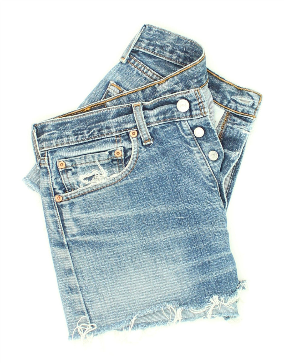 LEVI'S Ženske vintage traper kratke hlače W31 Srednje plavi pamuk