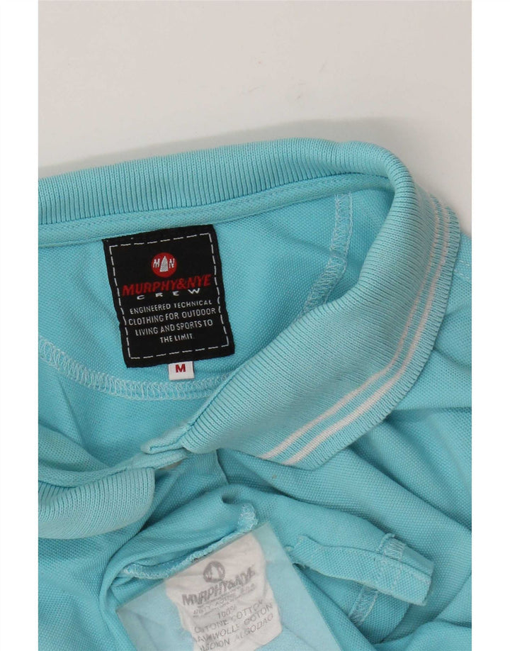 Murphy & Nye Ženska polo majica UK 12 Pamuk na srednje plave pruge