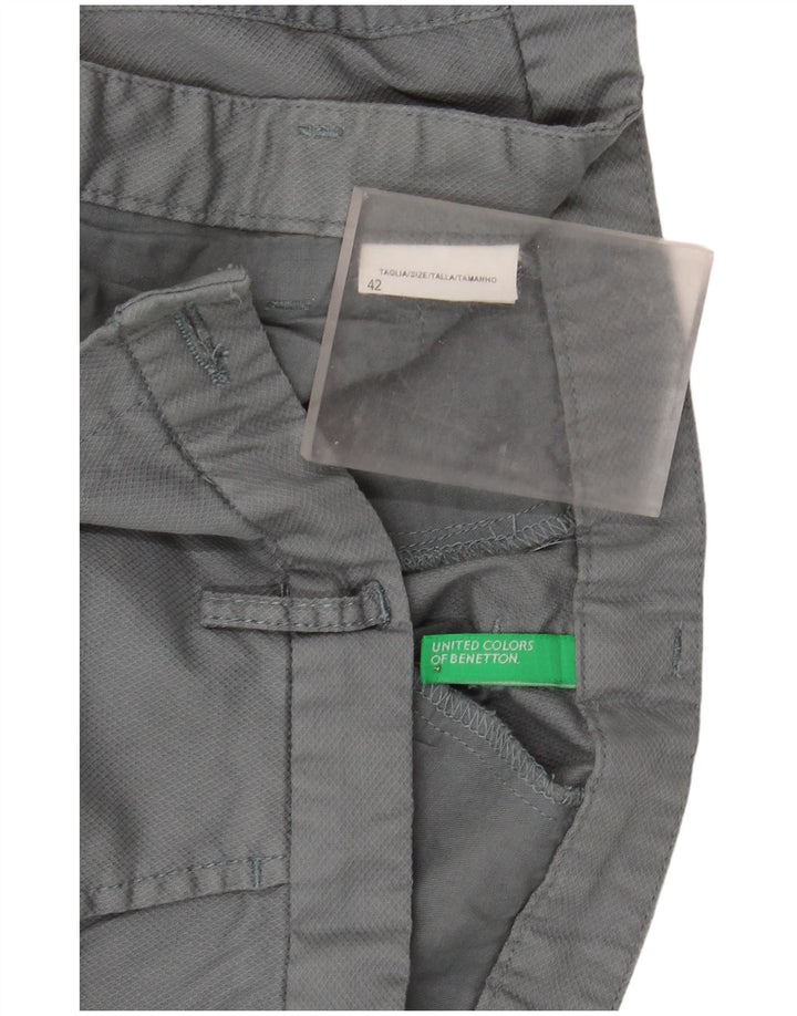 Benetton ženske uske chino hlače IT 42 srednje W32 L28 sive