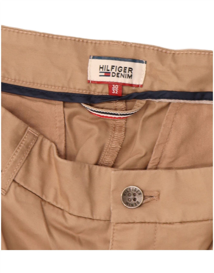 TOMMY HILFIGER Ženske uske chino hlače W30 L28 Bež pamuk