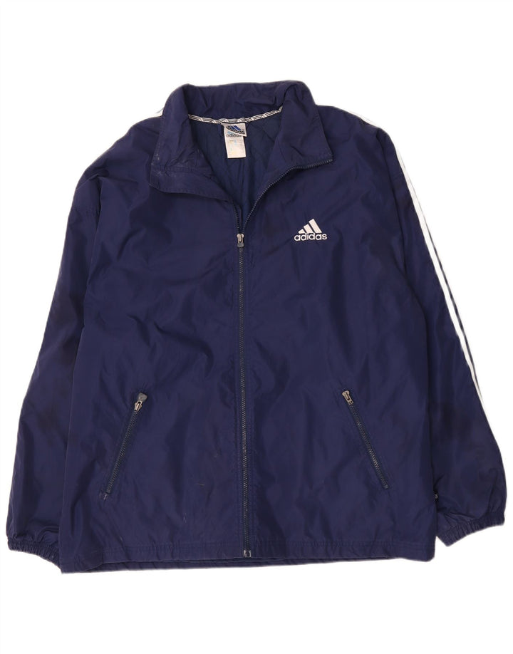 Adidas muška jakna vjetrovka UK 44/46 velika tamnoplava poliamidna
