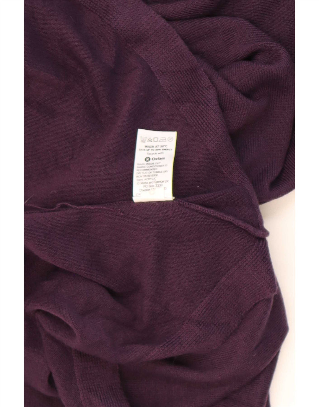 Marks & Spencer ženska majica tunike UK 14 Large Maroon Akril