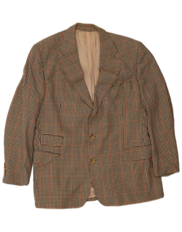 Burberrys muška jakna sa 2 gumba UK 38 srednje bež houndstooth