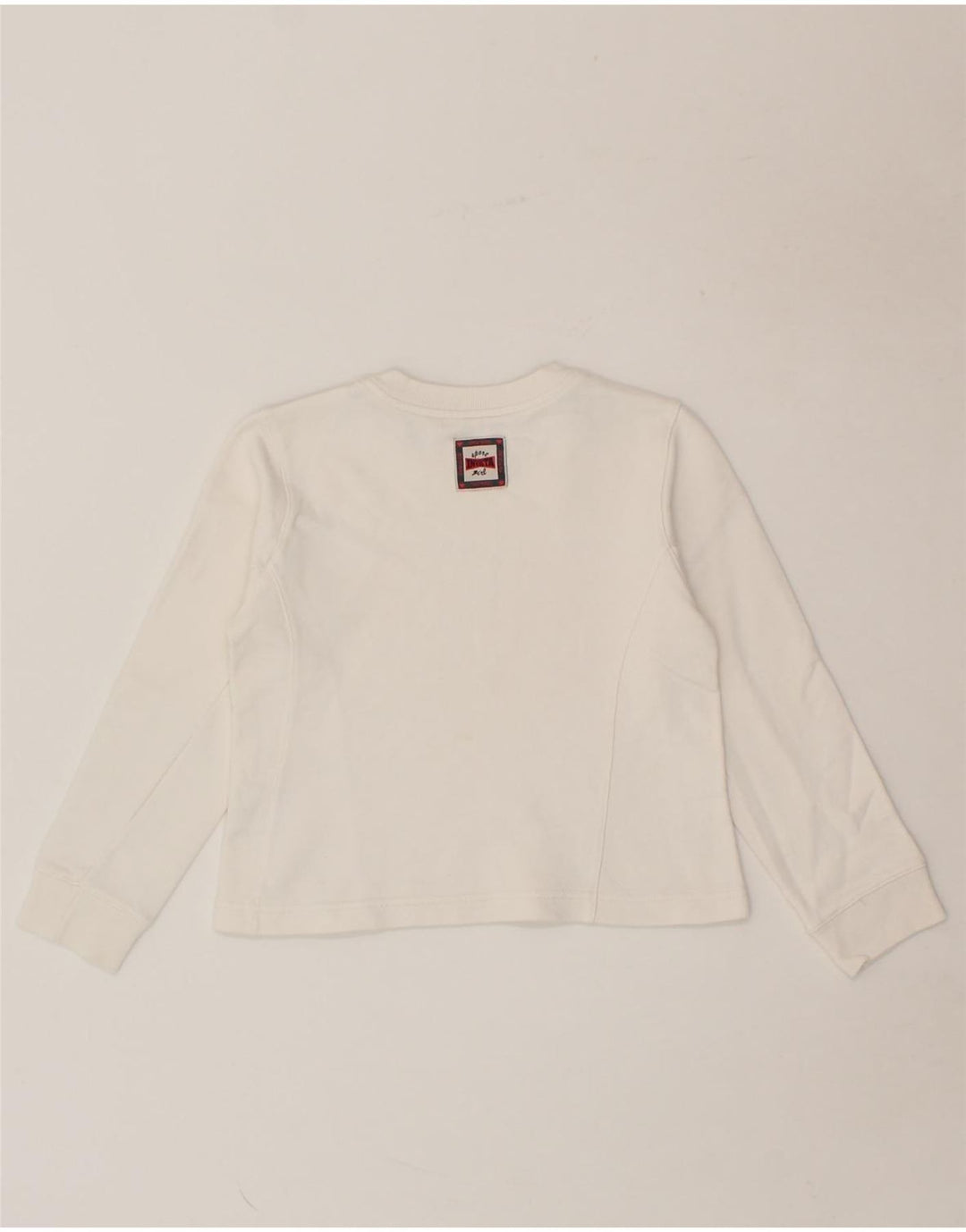INVICTA Girls Top Long Sleeve 7-8 Years White Cotton Vintage Invicta and Second-Hand Invicta from Messina Hembry 