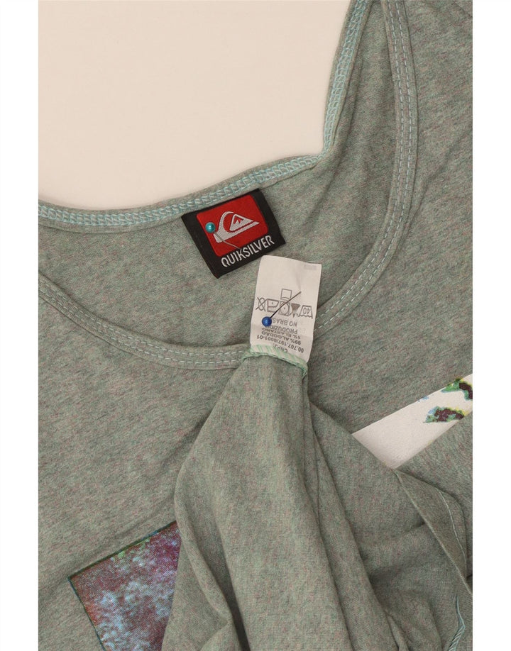 Quiksilver muški grafički prsluk Mali zeleni pamuk