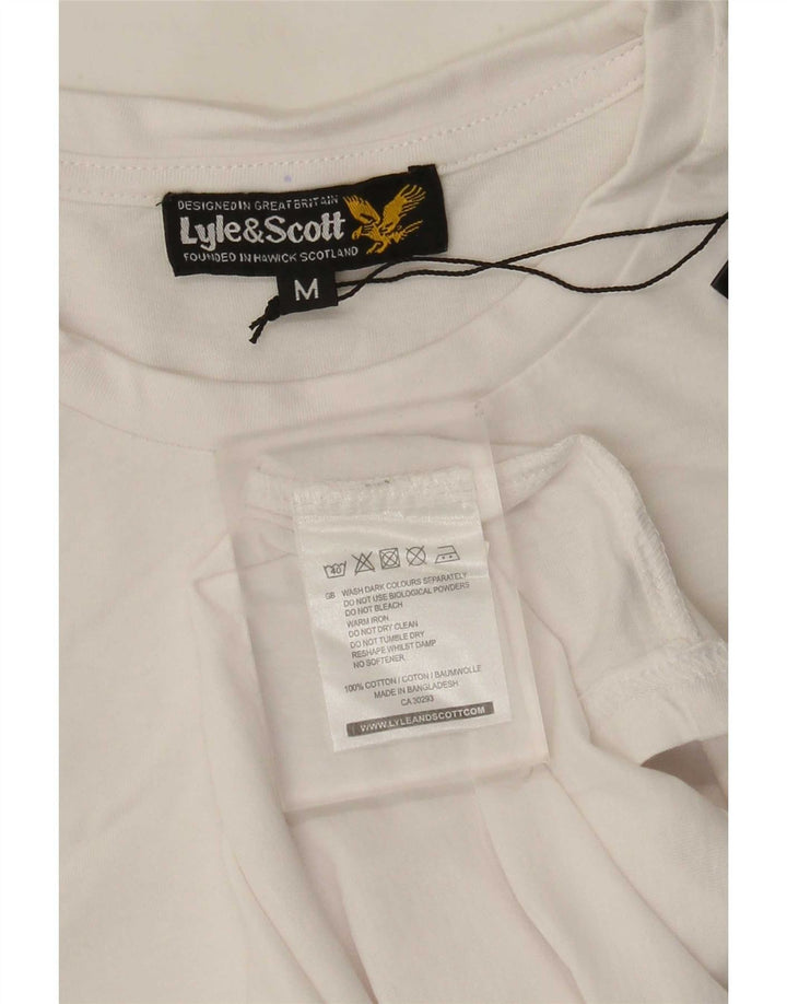 Lyle & Scott muška majica kratkih rukava Srednje bijeli pamuk