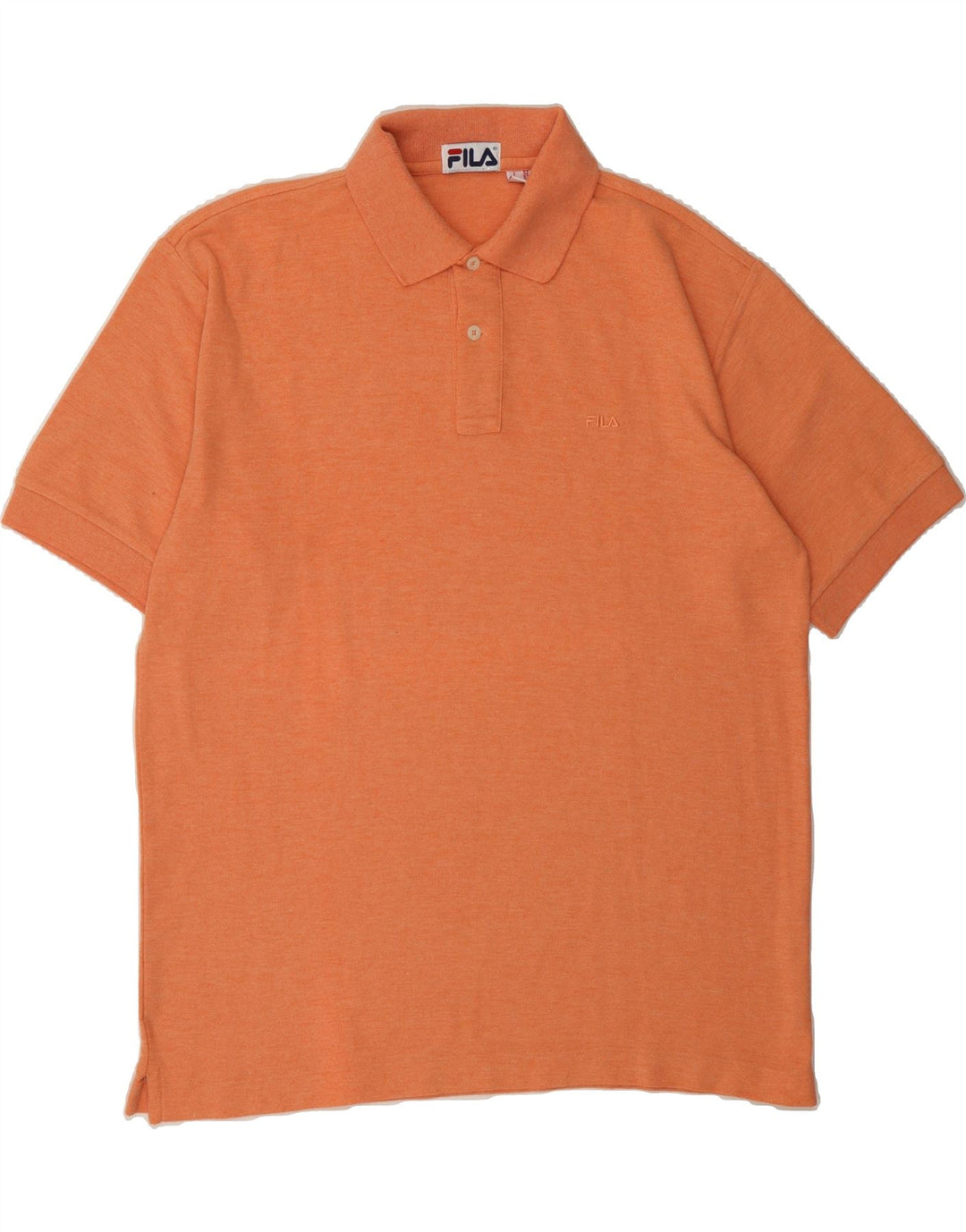 FILA Mens Polo Shirt IT 52 Large Orange Cotton Vintage Fila and Second-Hand Fila from Messina Hembry 