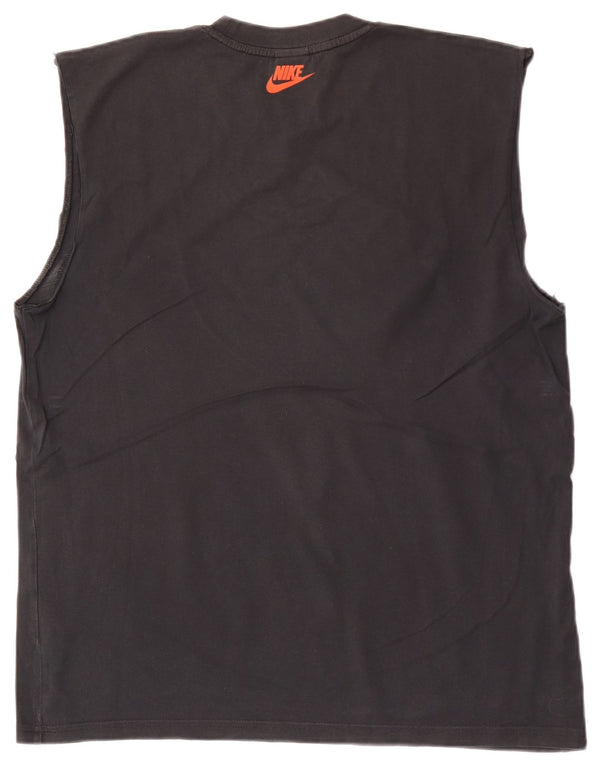 Nike muški grafički prsluk UK 42/44 veliki crni pamuk