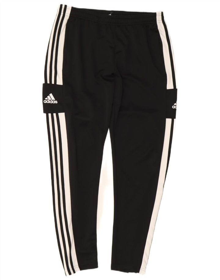 Adidas muške grafičke hlače od trenirke, velike crne poliesterske hlače