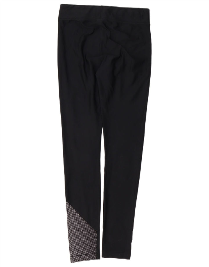 UNDER ARMOUR Ženske Heat Gear Graphic Leggings UK 14 srednje crne