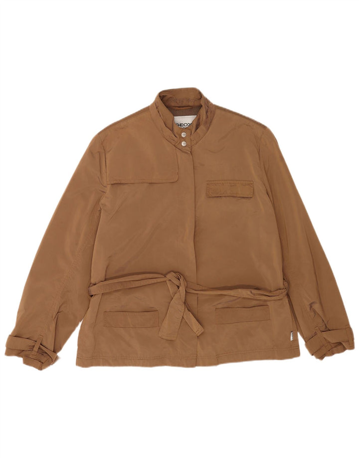 Geox ženska jakna Respira Utility UK 18 XL smeđi poliester