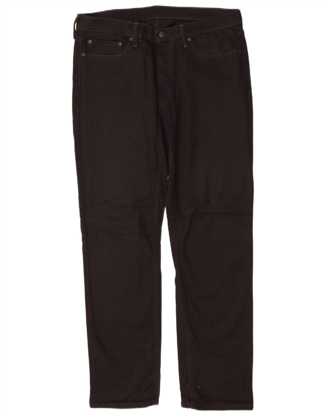 LEVI'S muške ravne traperice W36 L34 crni pamuk