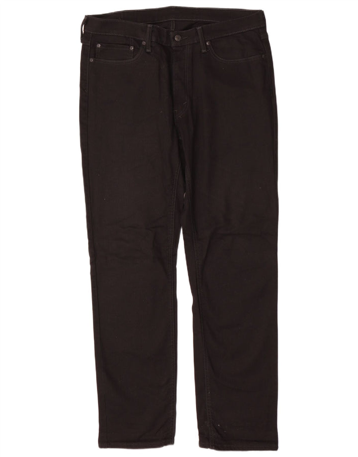 LEVI'S muške ravne traperice W36 L34 crni pamuk