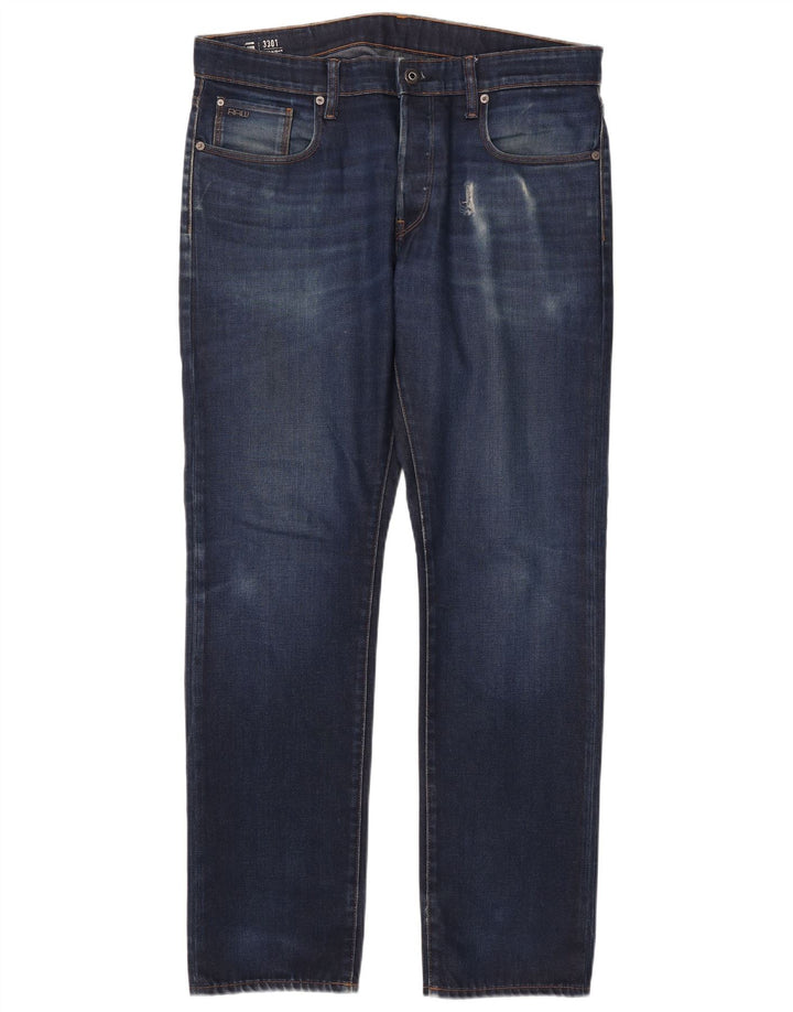 G-Star muške uske traperice W38 L34 tamnoplavi pamuk