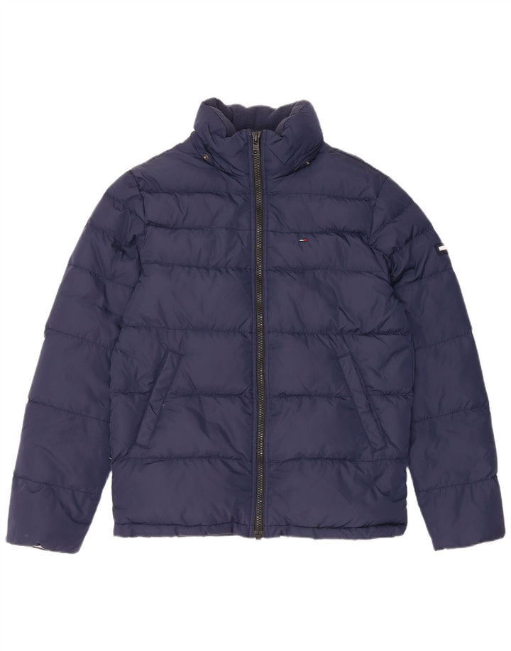 Tommy Hilfiger muška podstavljena jakna UK 38 srednje tamnoplavi najlon