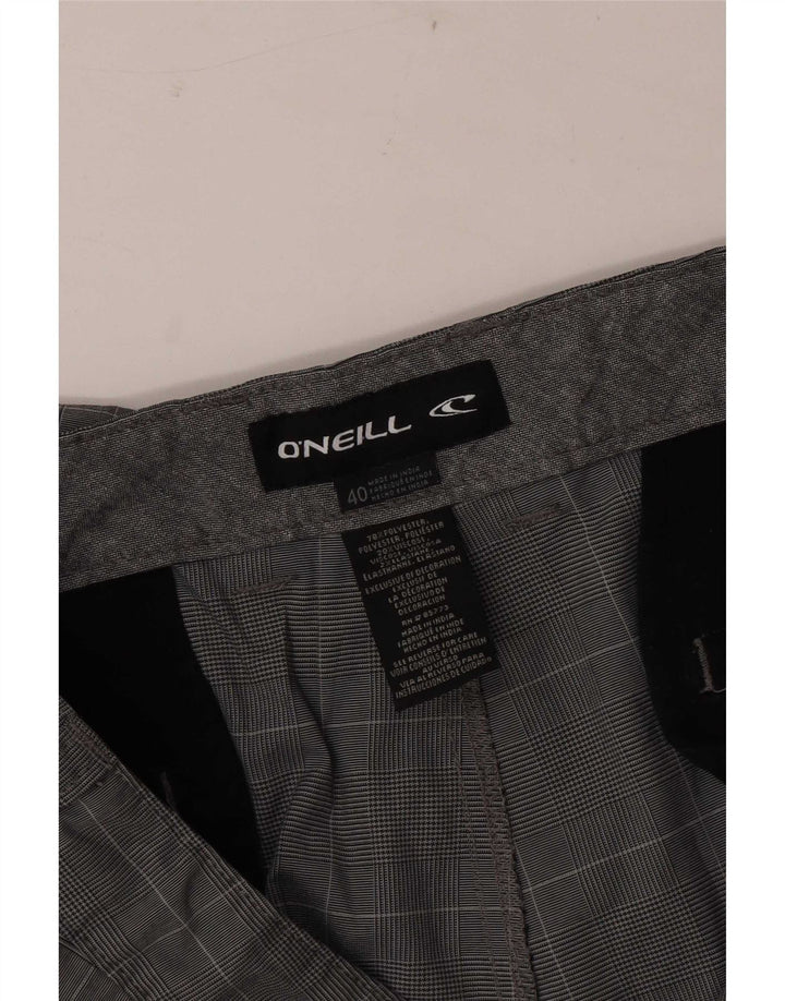 O'Neill muške chino kratke hlače W40 XL sivi karirani poliester