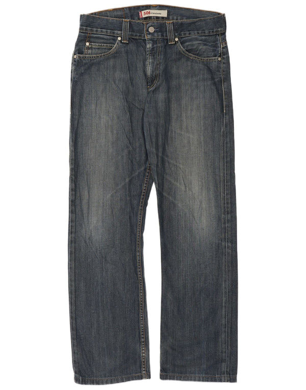 Levi's muške 506 standardne ravne traperice W33 L31 plave