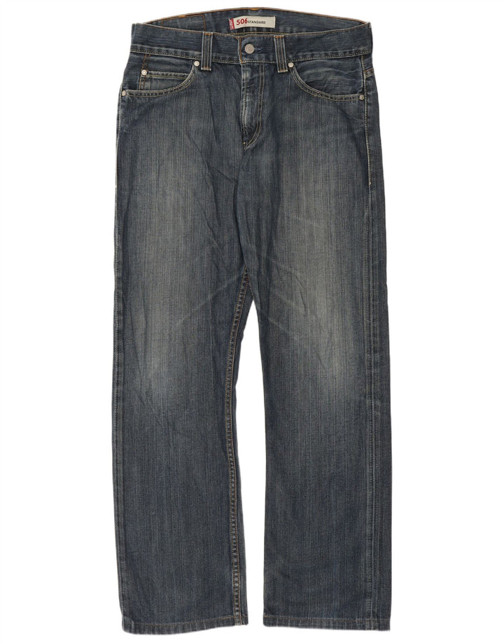 Levi's muške 506 standardne ravne traperice W33 L31 plave